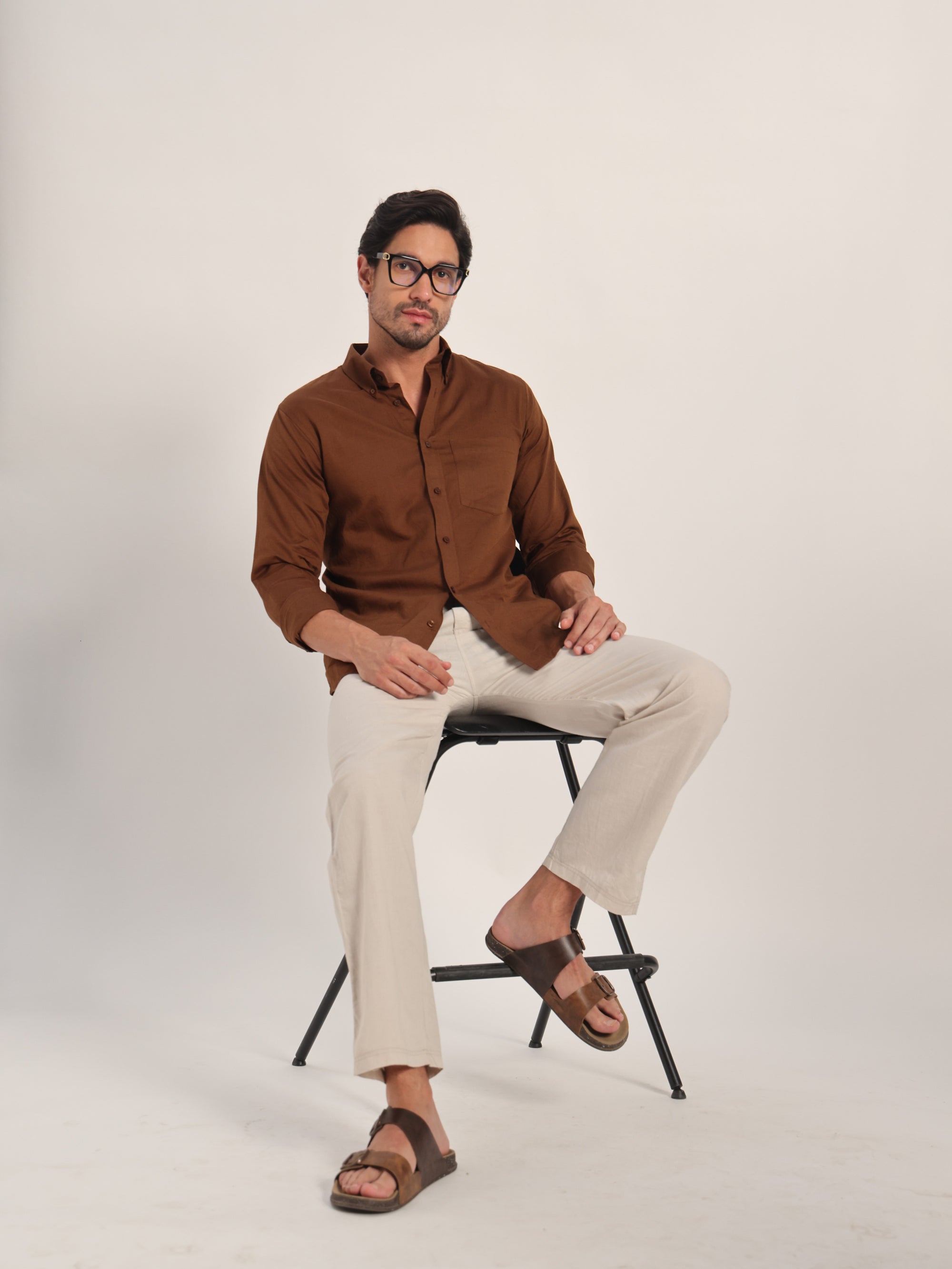 Miles Lived Brown Linen Shirt