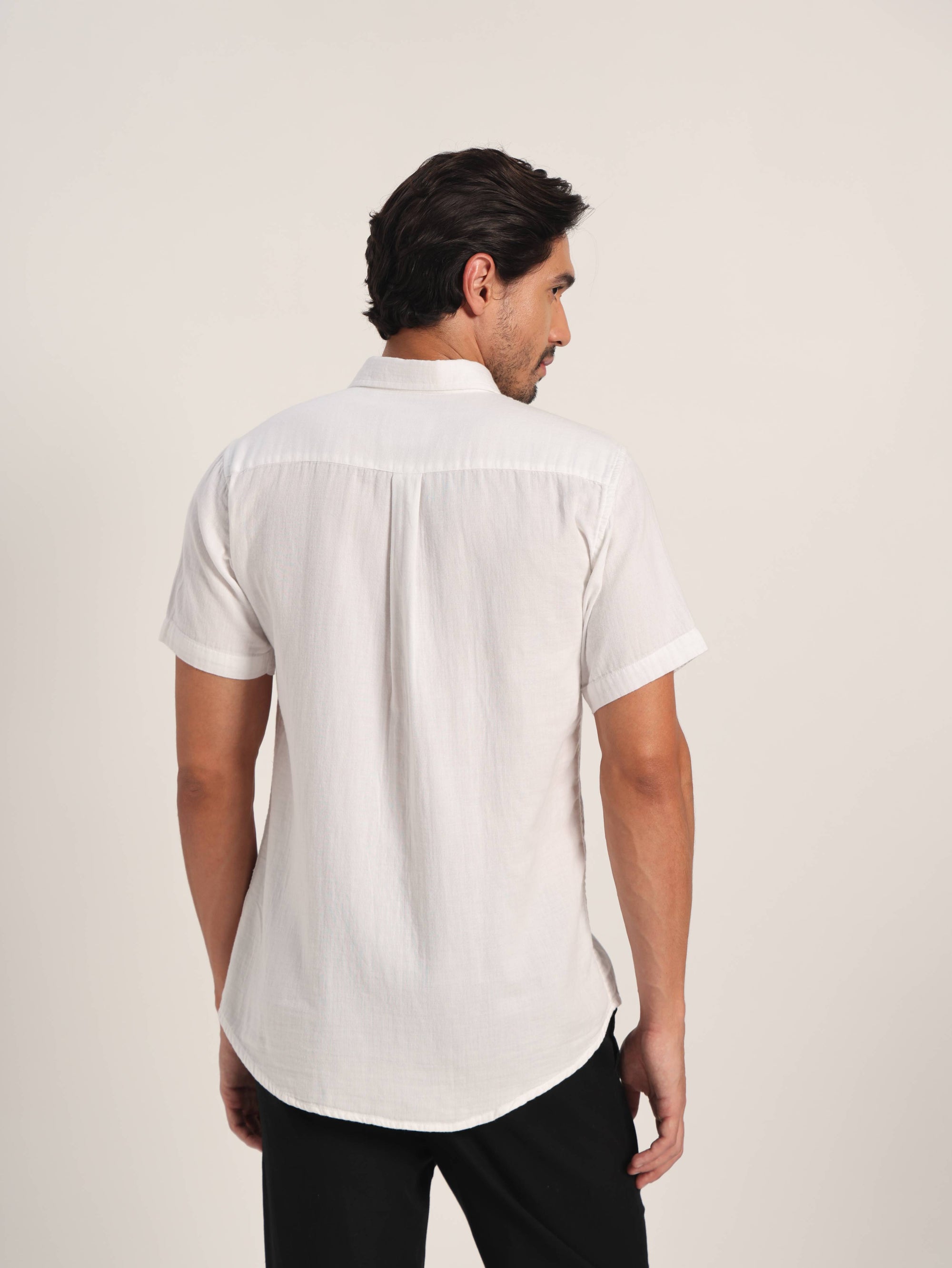 Unwritten White Linen Shirt