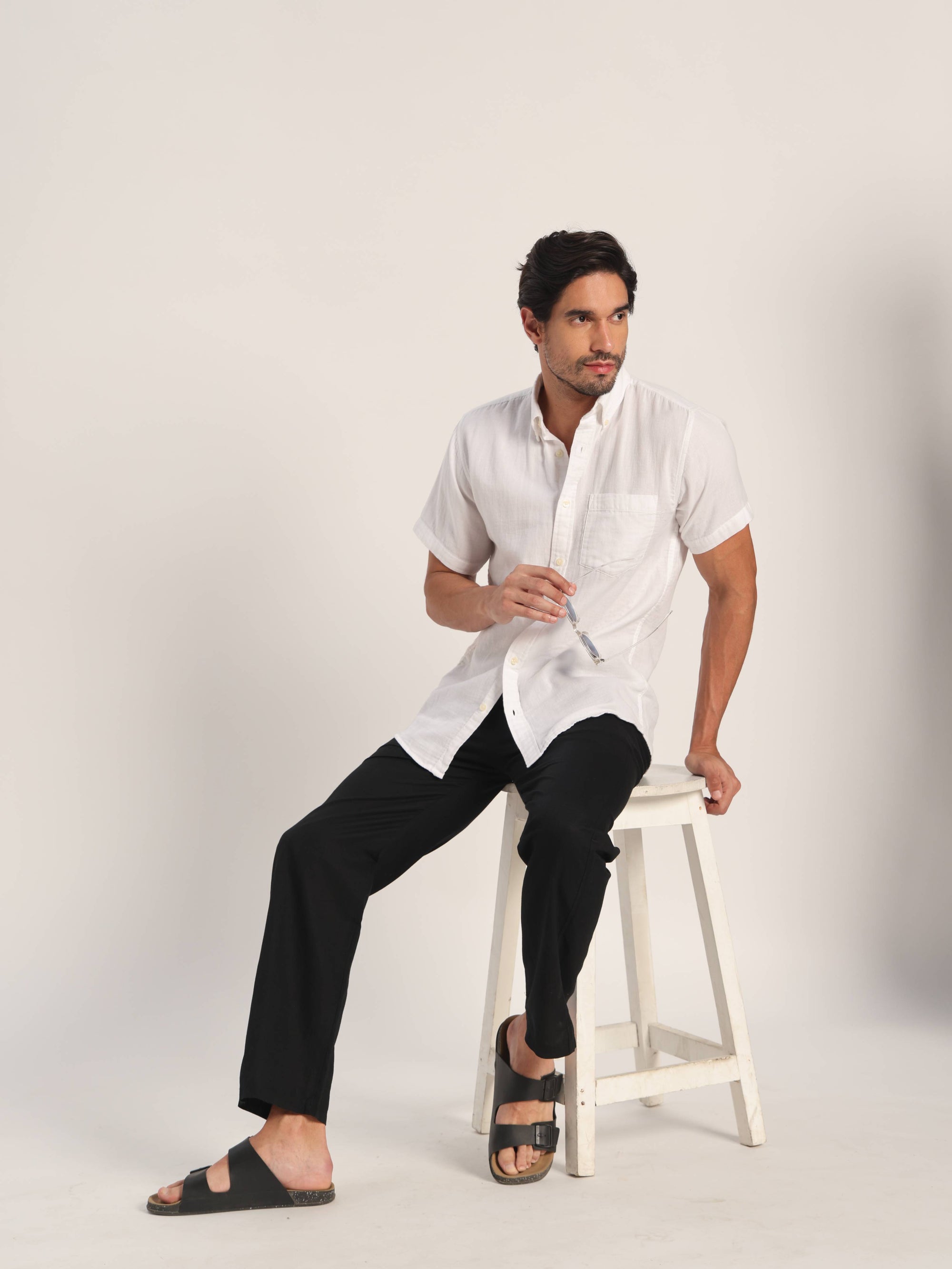 Unwritten White Linen Shirt