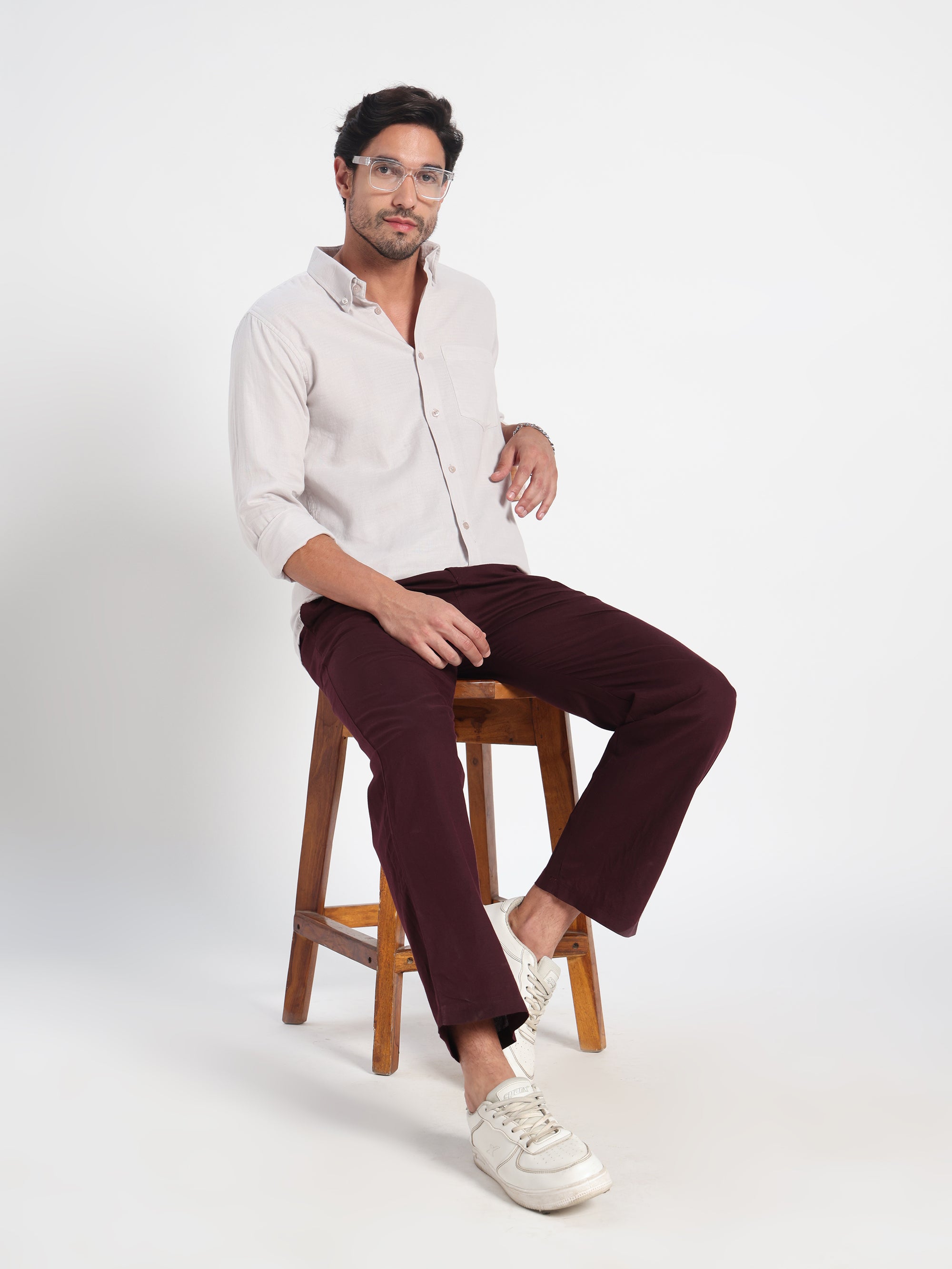The Second Signature Grey Linen Shirt