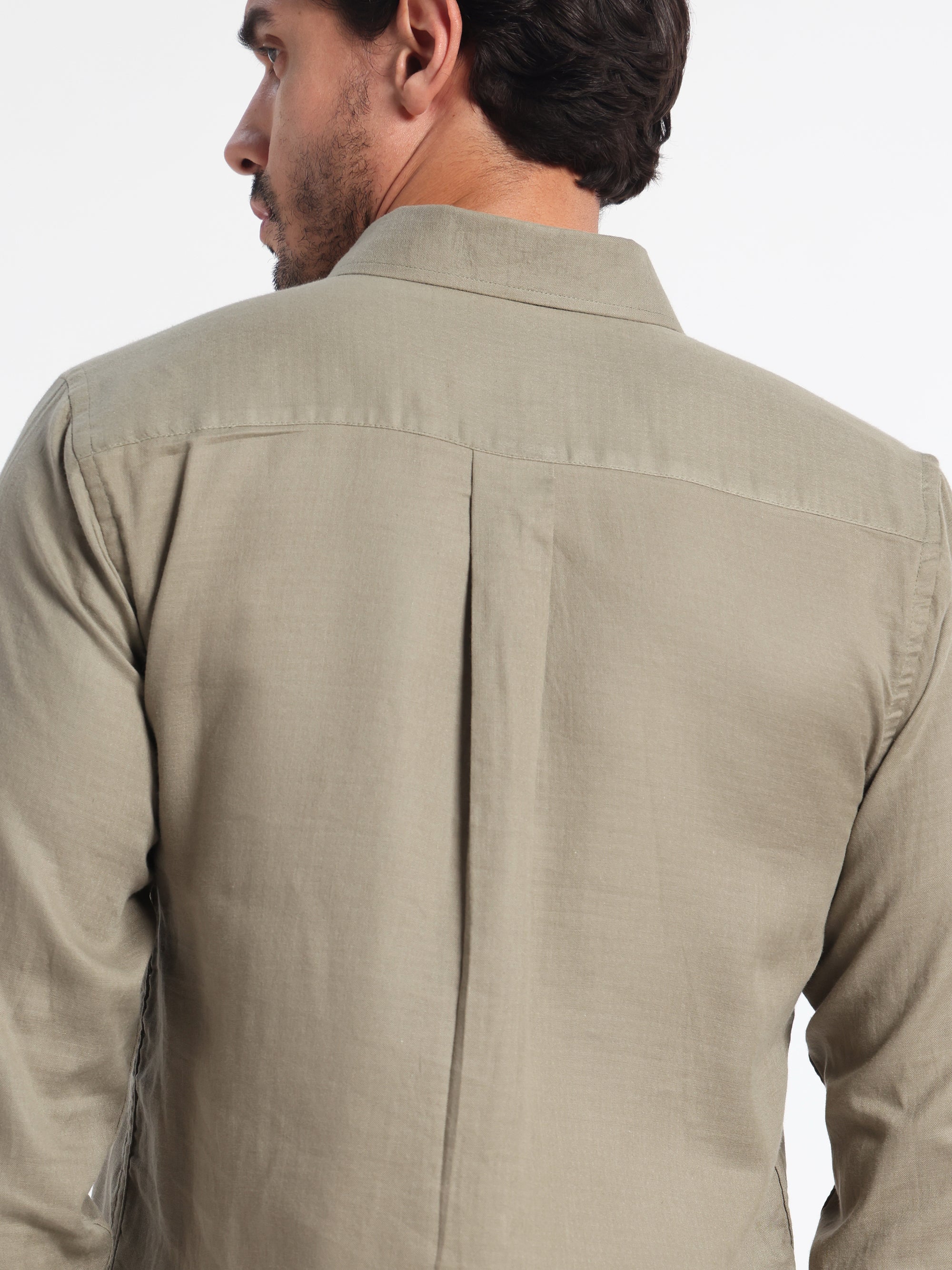 Sacred Inheritance Green Linen Shirt