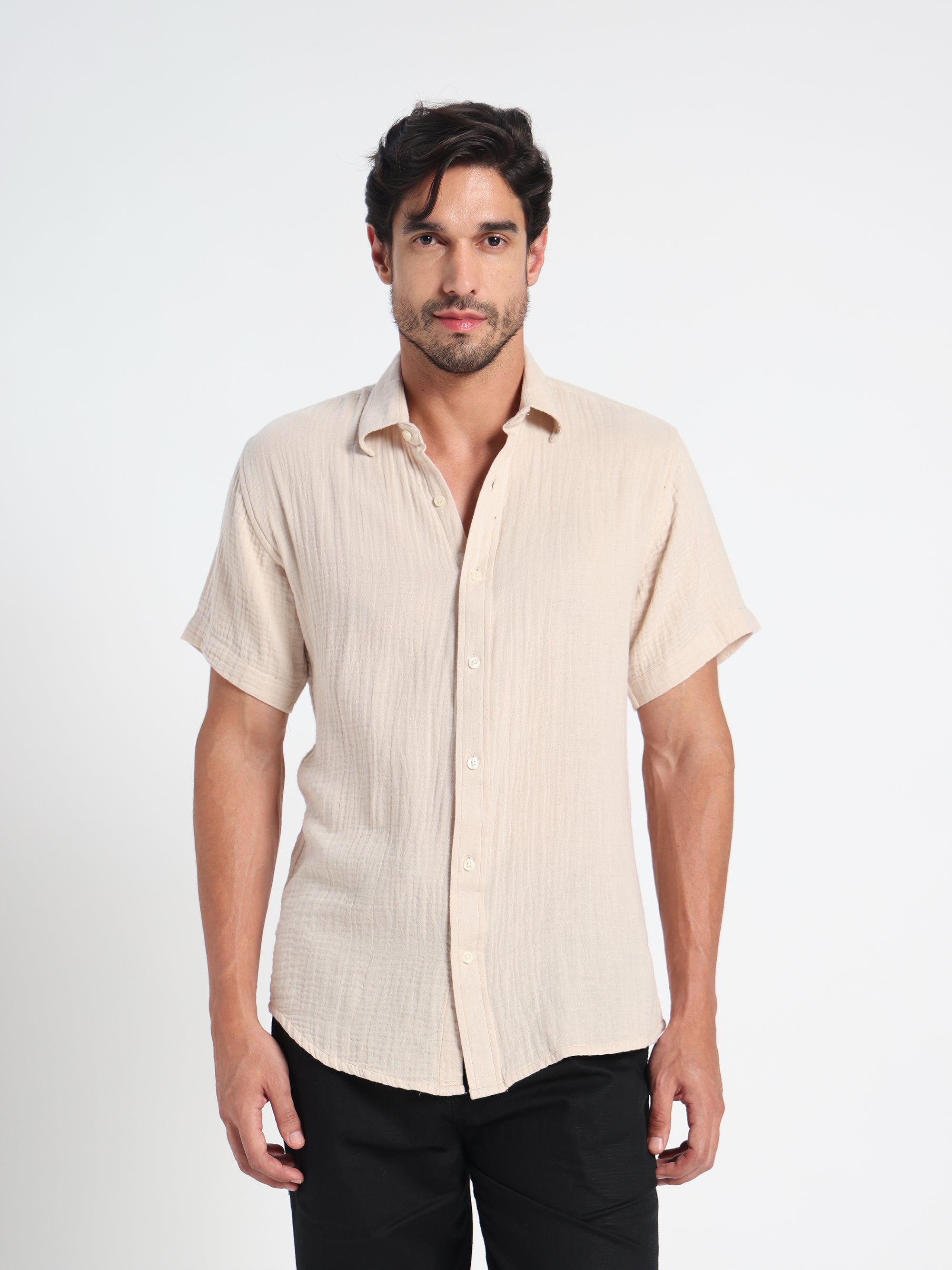 Pure Motion Air-Pocket Linen Shirt