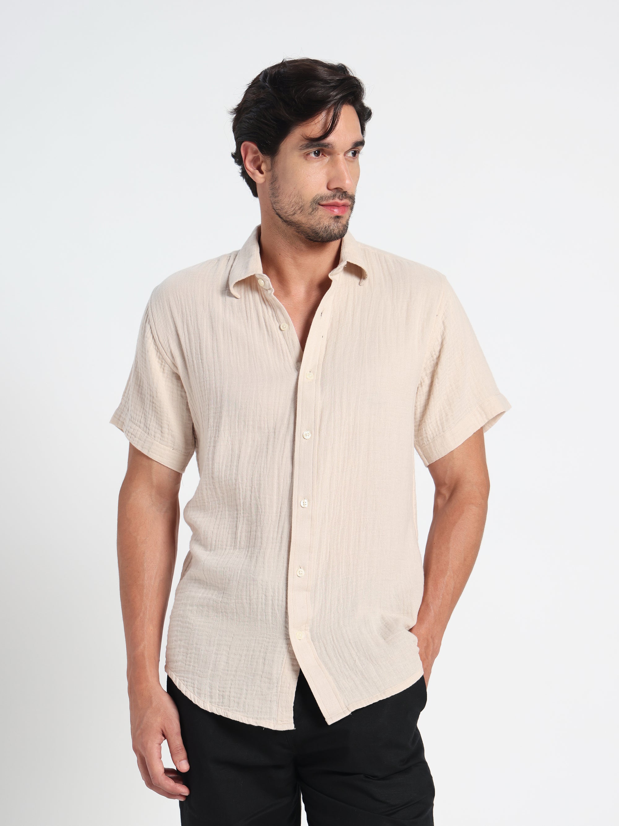 Pure Motion Air-Pocket Linen Shirt