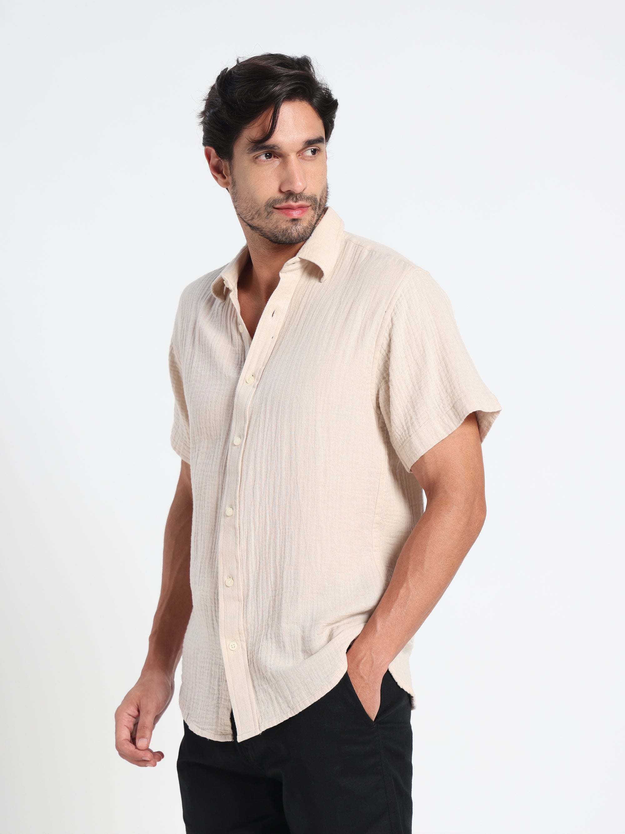 Pure Motion Air-Pocket Linen Shirt