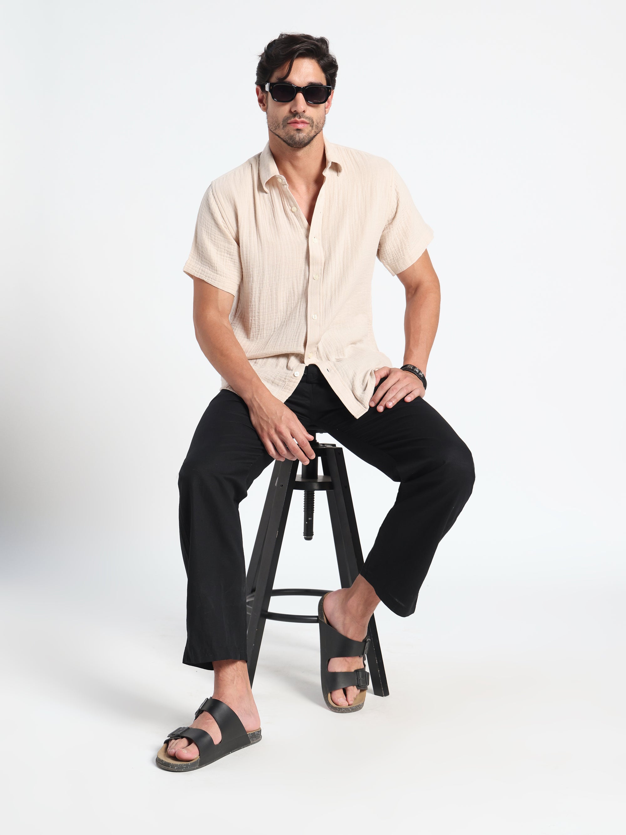 Pure Motion Air-Pocket Linen Shirt