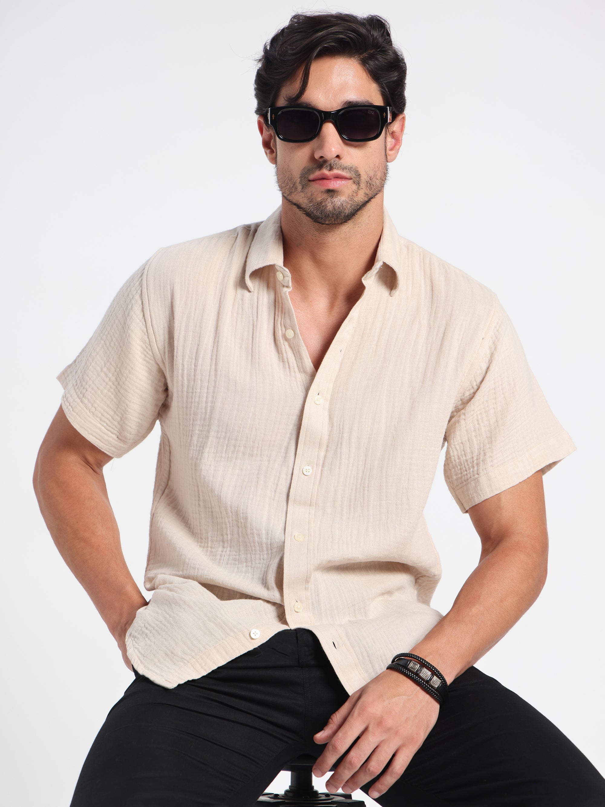 Pure Motion Air-Pocket Linen Shirt