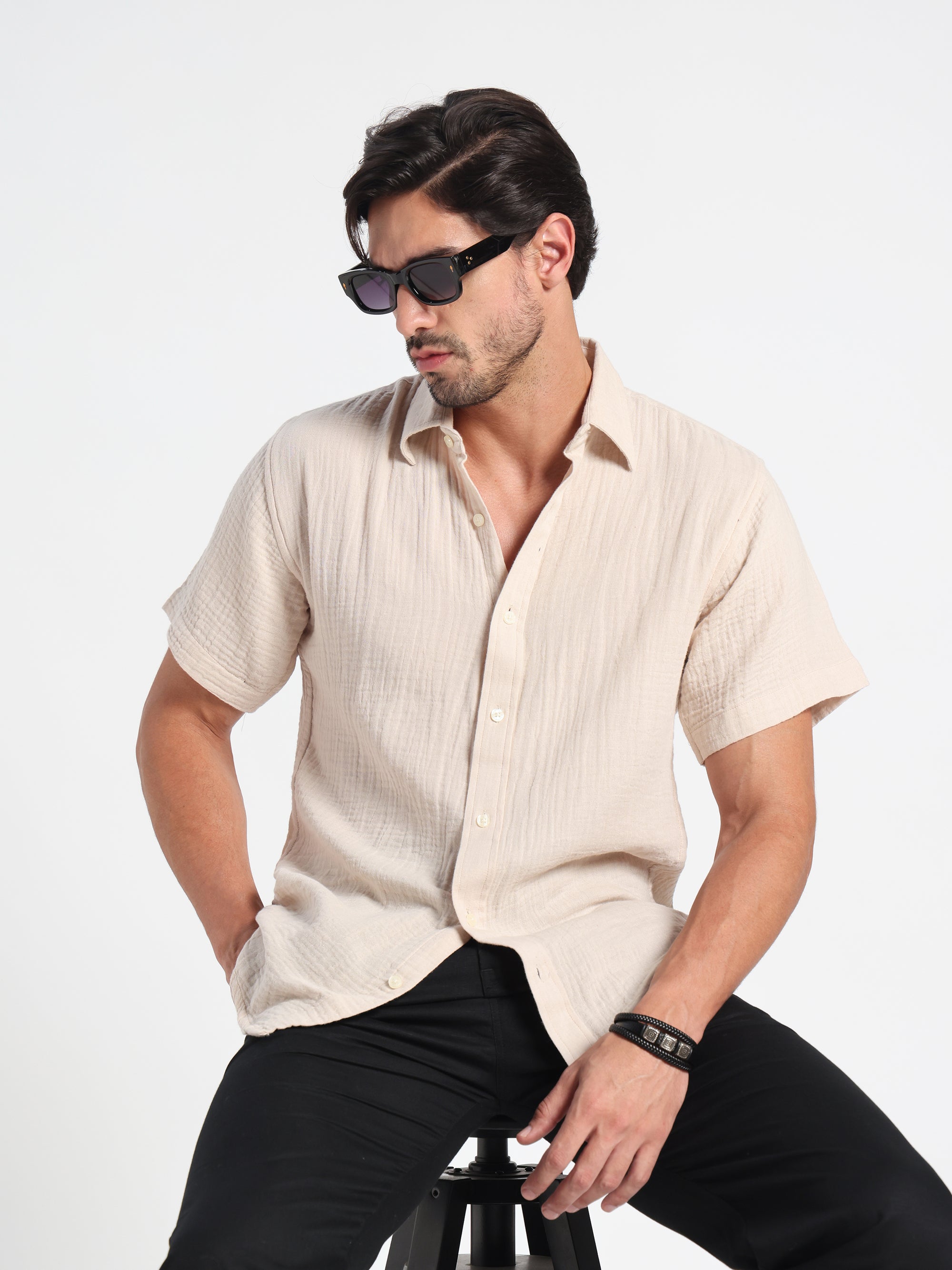 Pure Motion Air-Pocket Linen Shirt