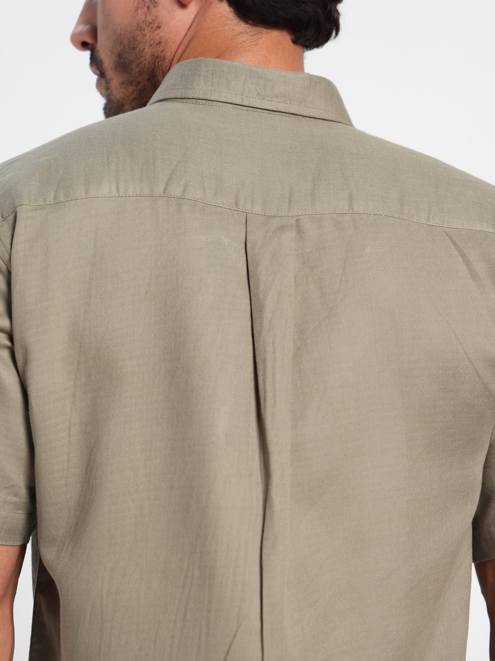 Ancestral Green Linen Shirt