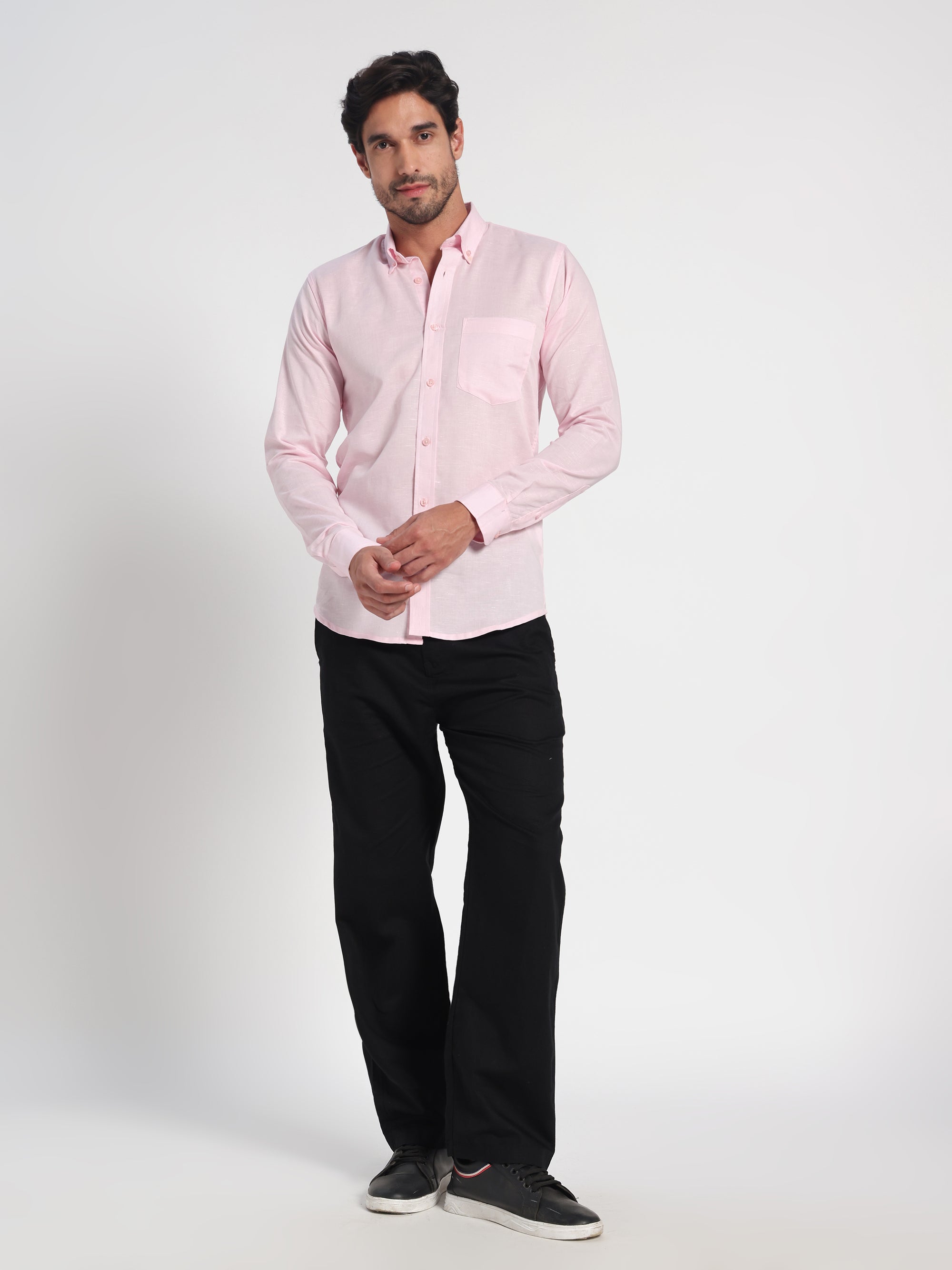 Unapologetic Pink Linen Shirt