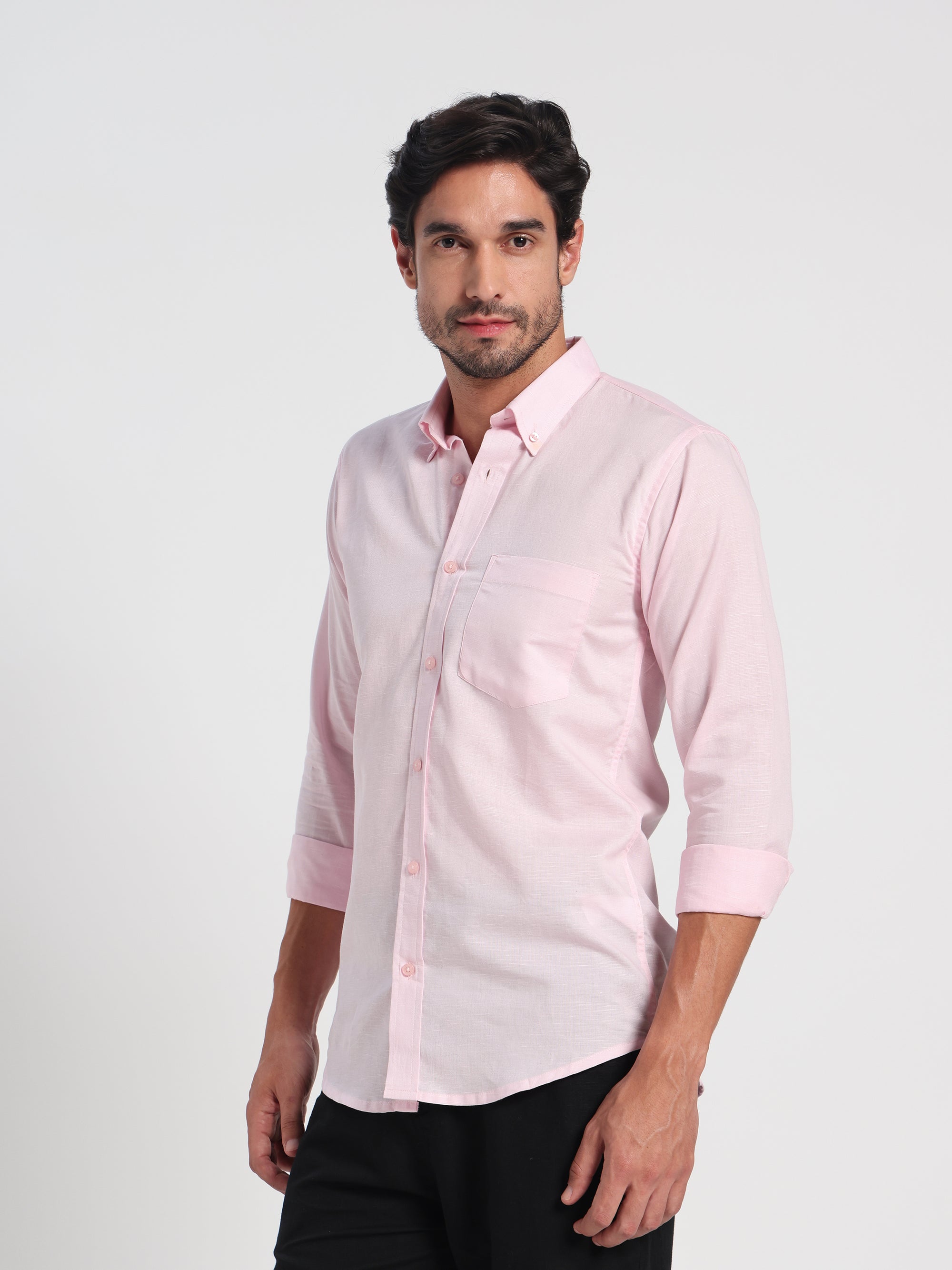 Unapologetic Pink Linen Shirt