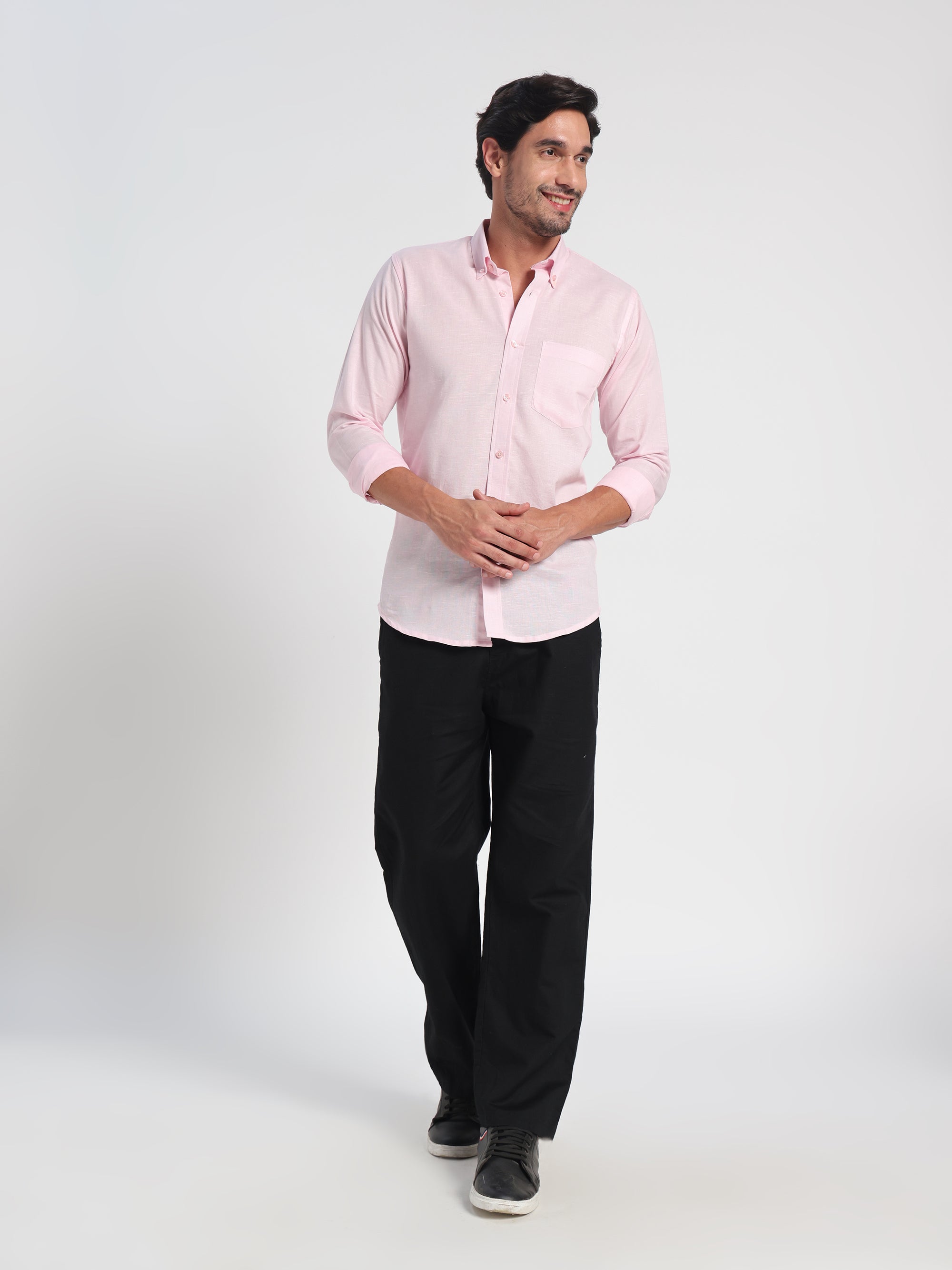 Unapologetic Pink Linen Shirt