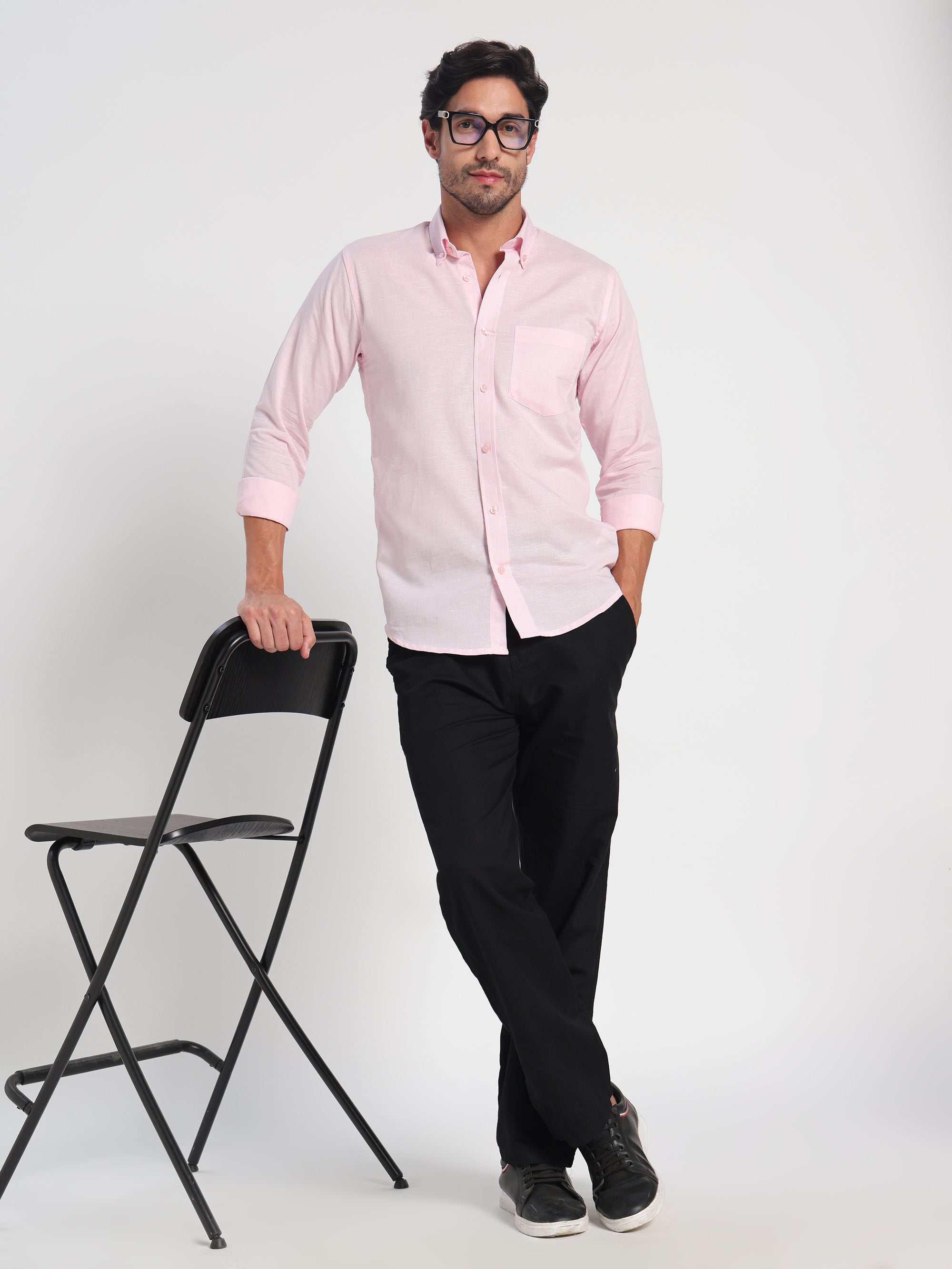 Unapologetic Pink Linen Shirt