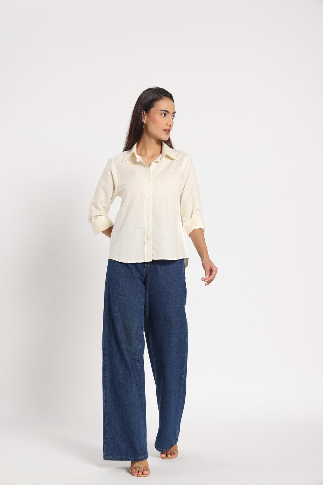 Unwritten Chapter Lemon White Linen Shirt