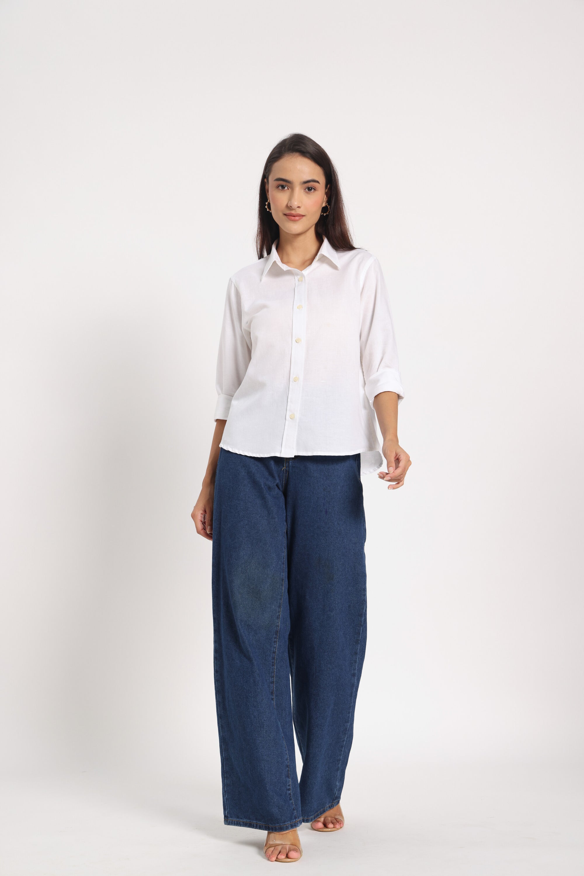 Pure Confidence White Linen Shirt