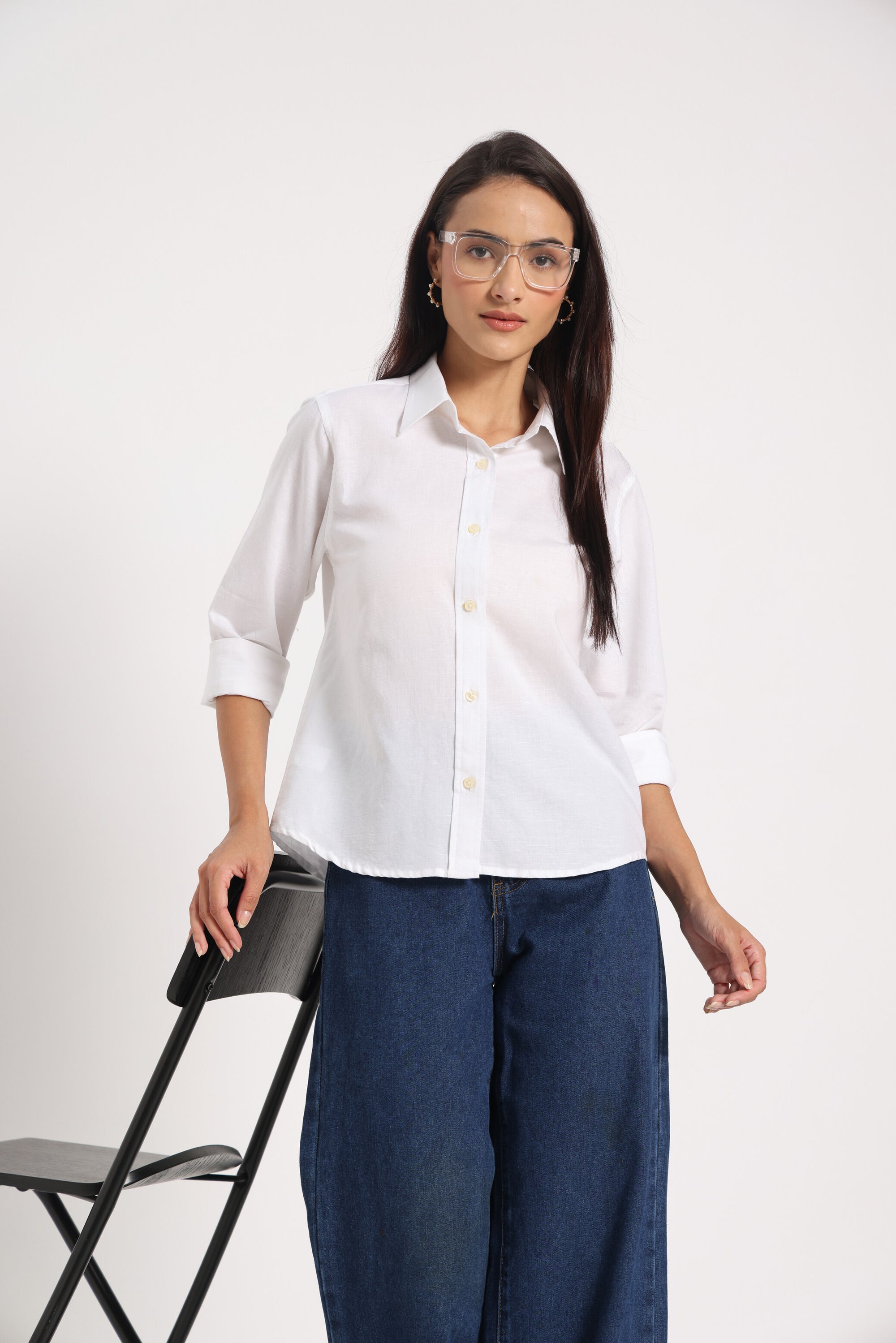 Pure Confidence White Linen Shirt