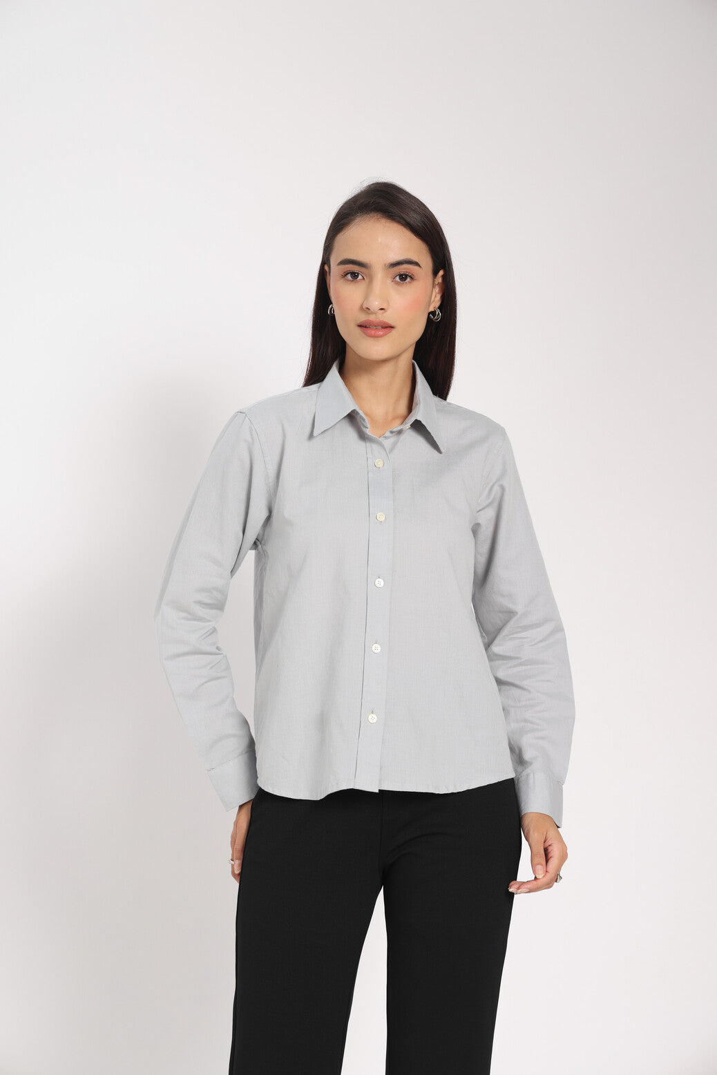 Built Different Grey Linen Shirt