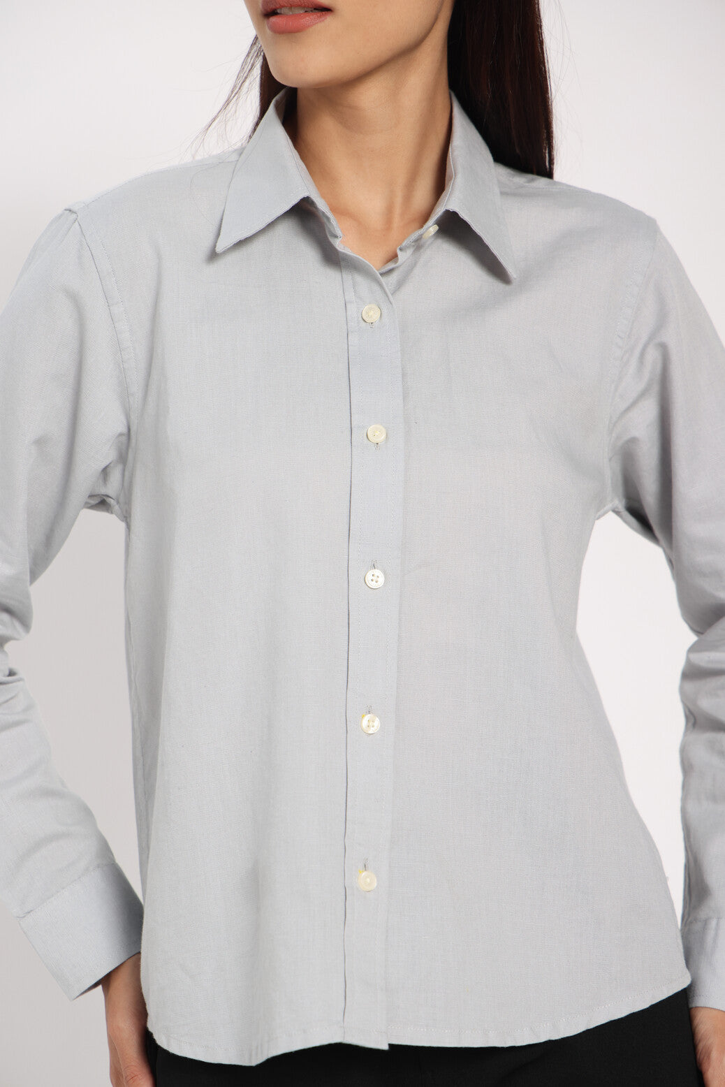 Built Different Grey Linen Shirt