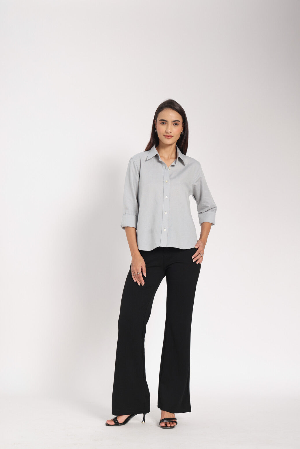 Built Different Grey Linen Shirt