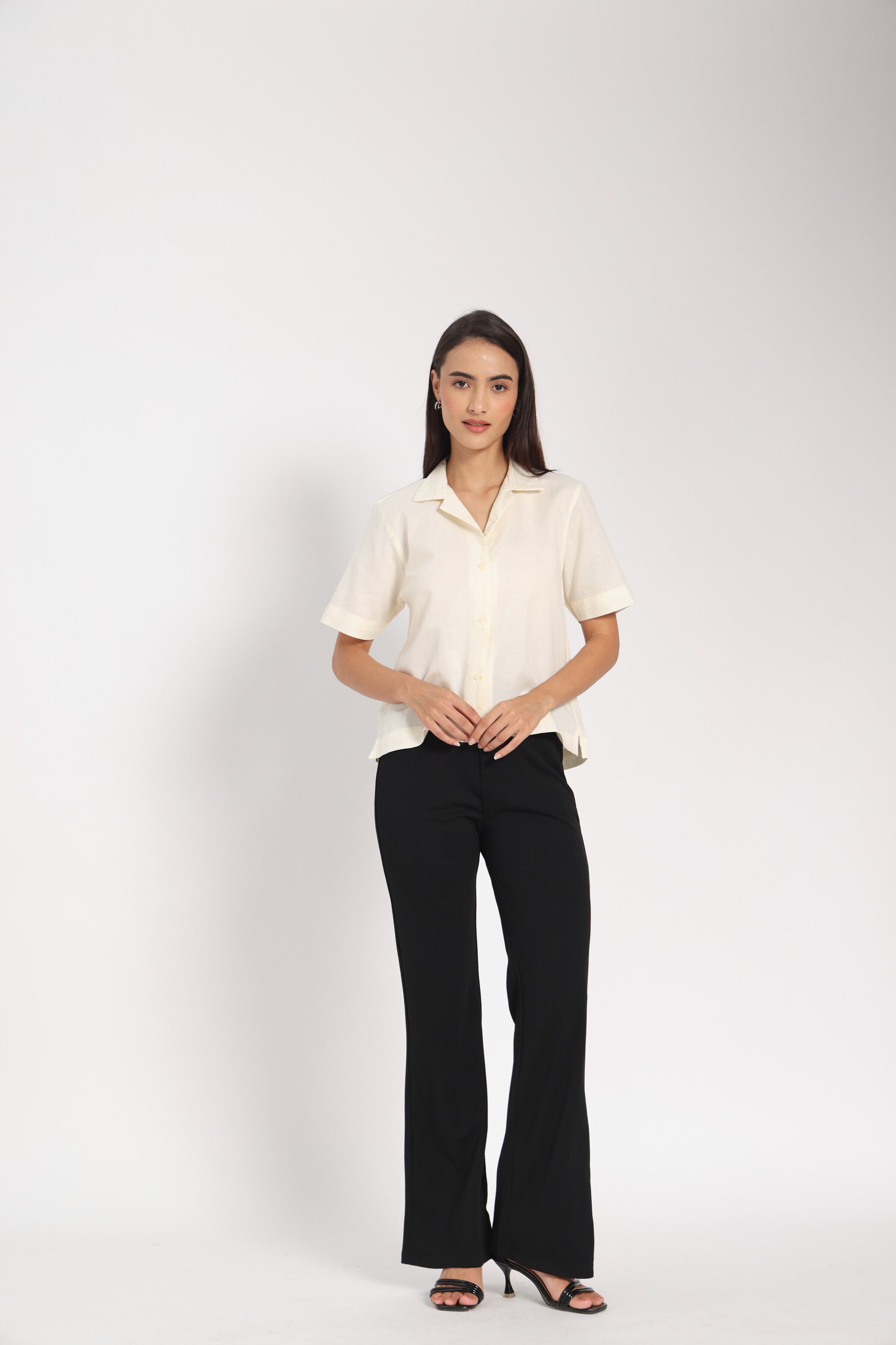 Unfiltered Self Lemon White Linen Shirt