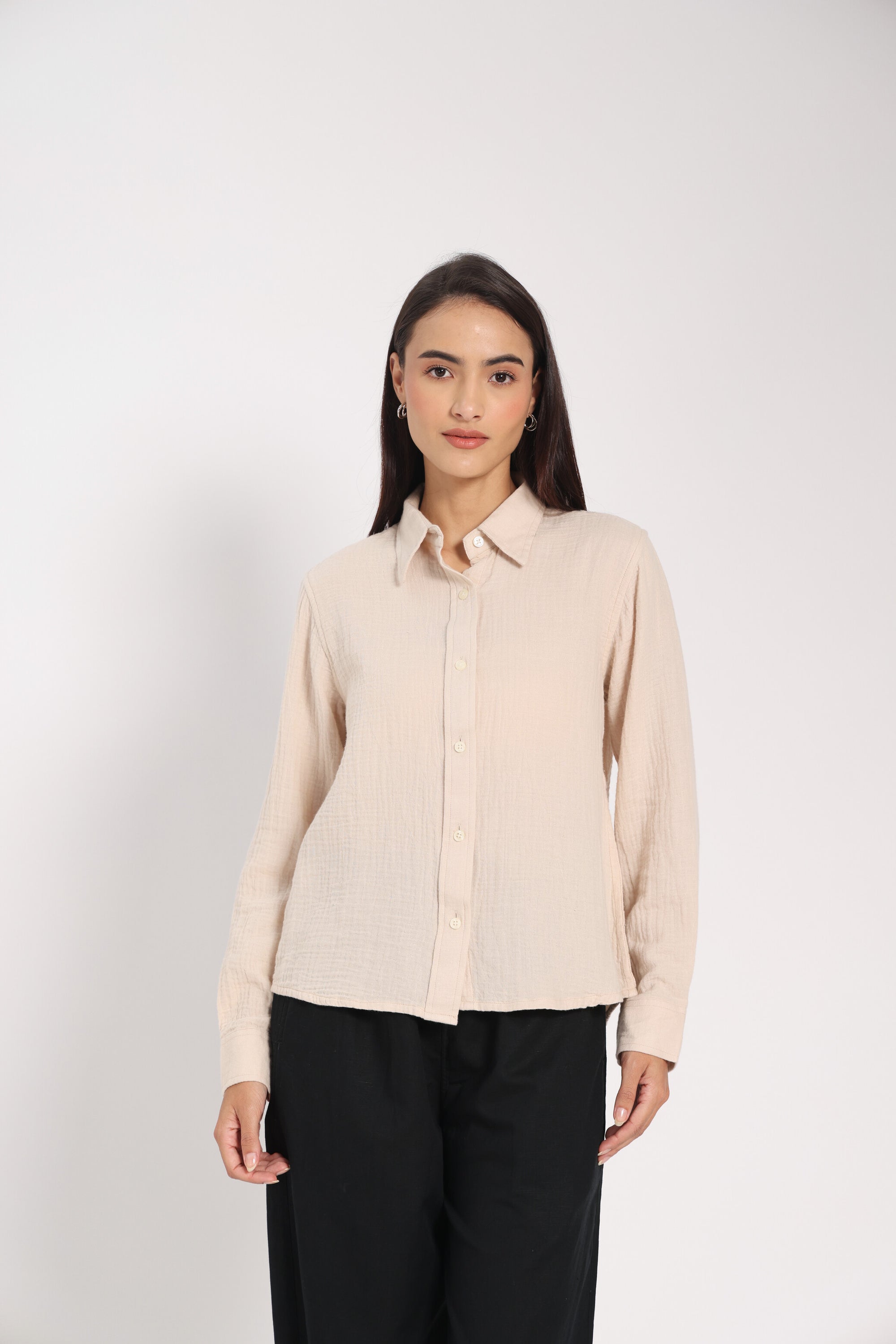 Dimensional Clarity Air Pocket Linen Shirt