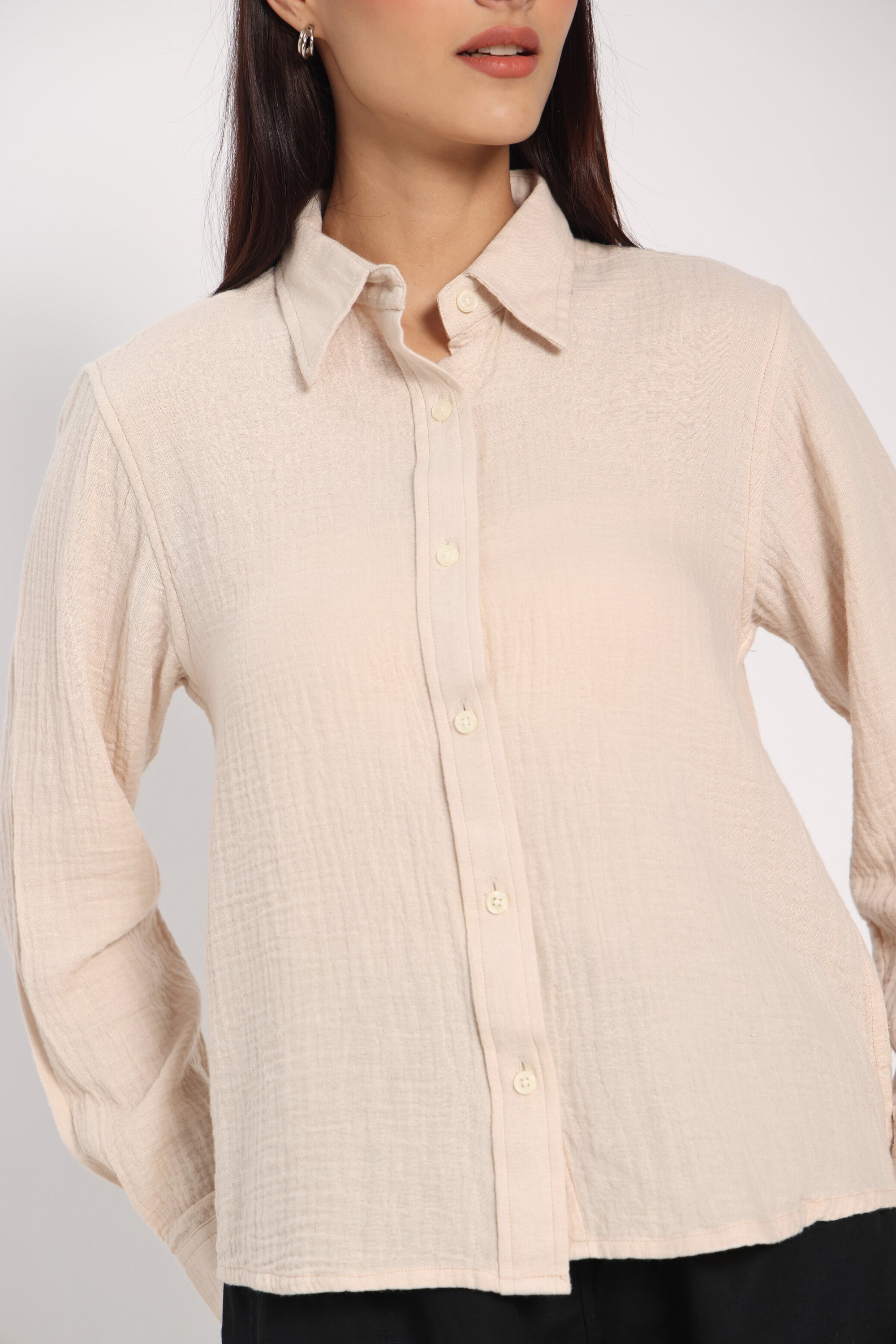 Dimensional Clarity Air Pocket Linen Shirt