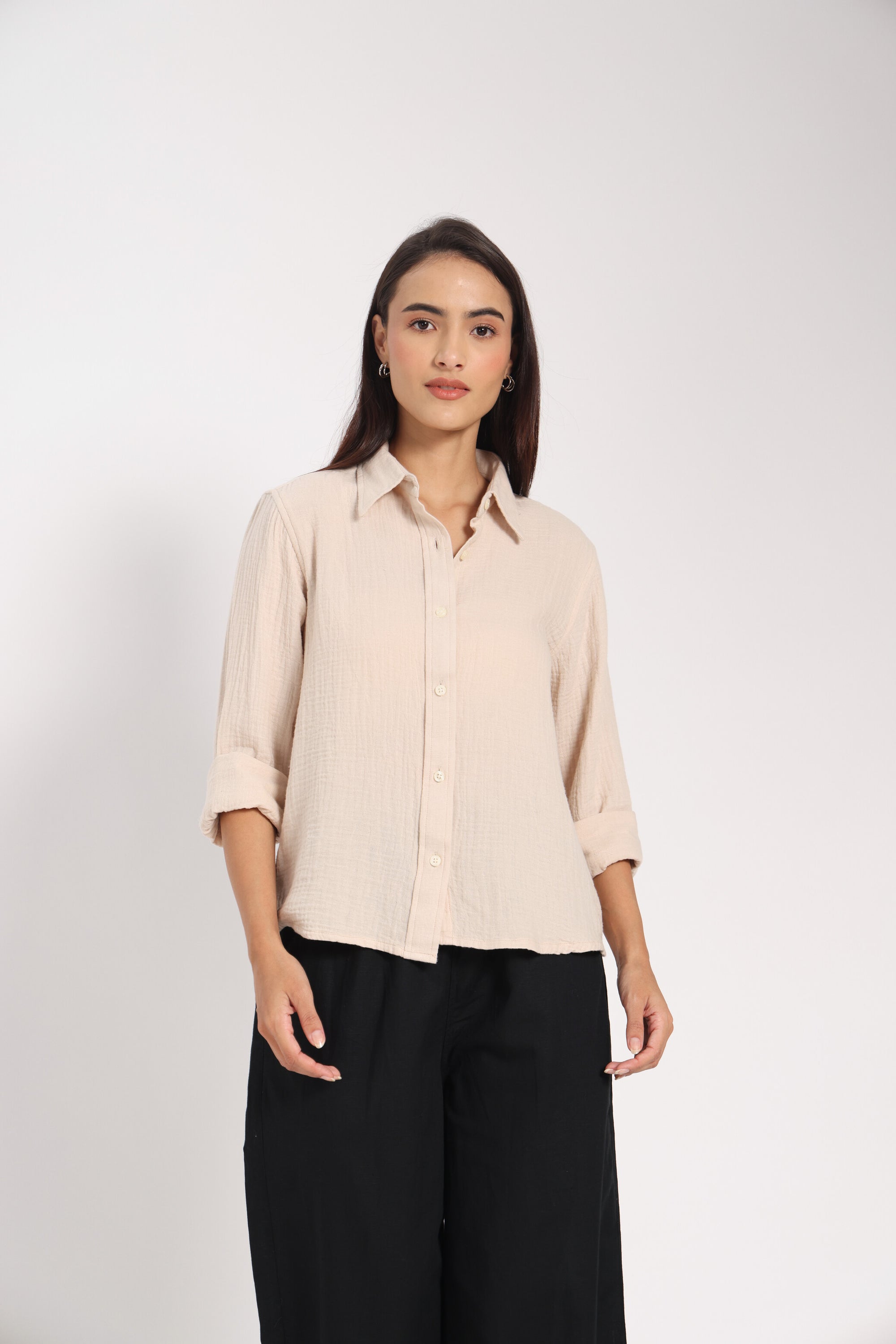 Dimensional Clarity Air Pocket Linen Shirt