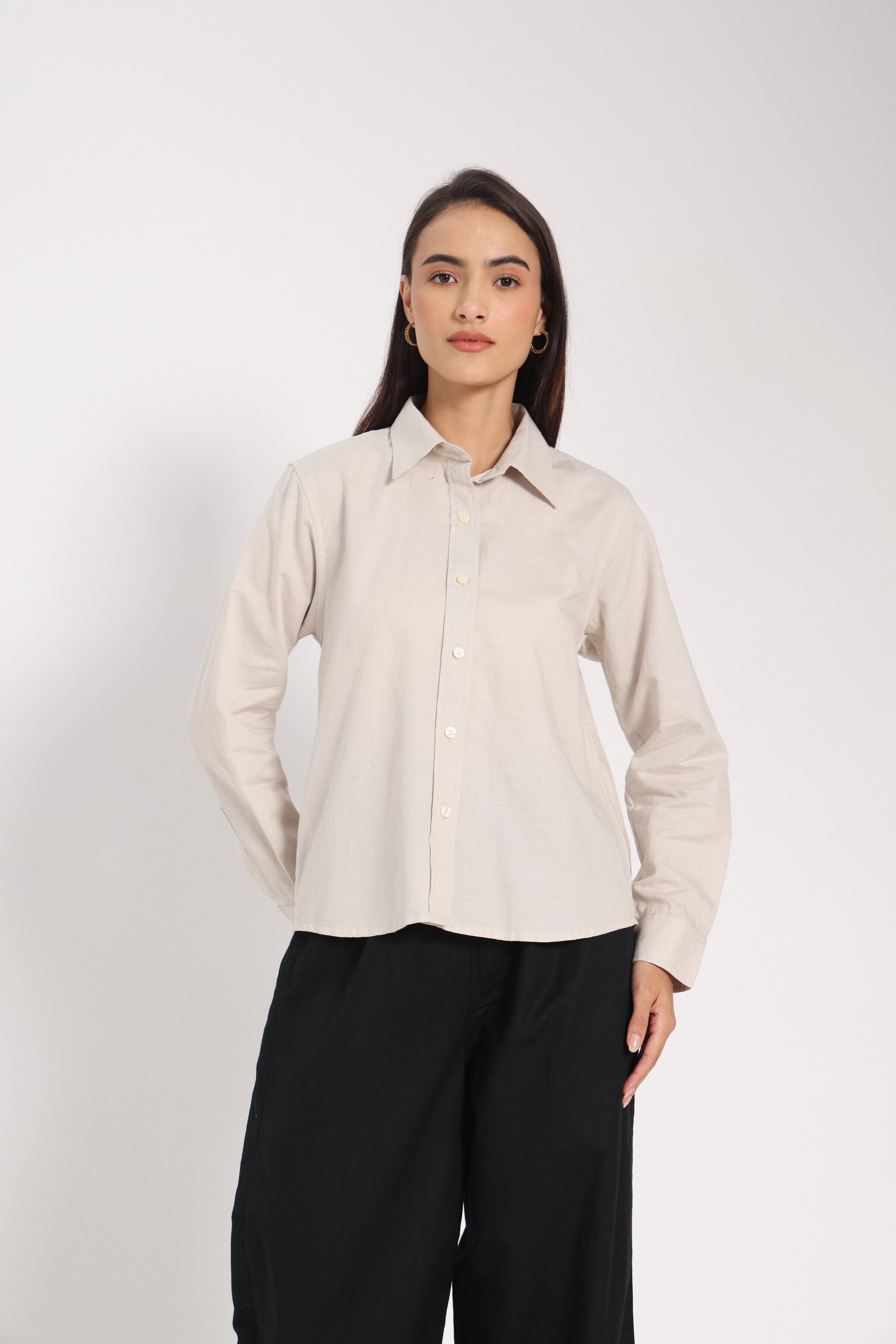 Strong &amp; Kind Brown Linen Shirt