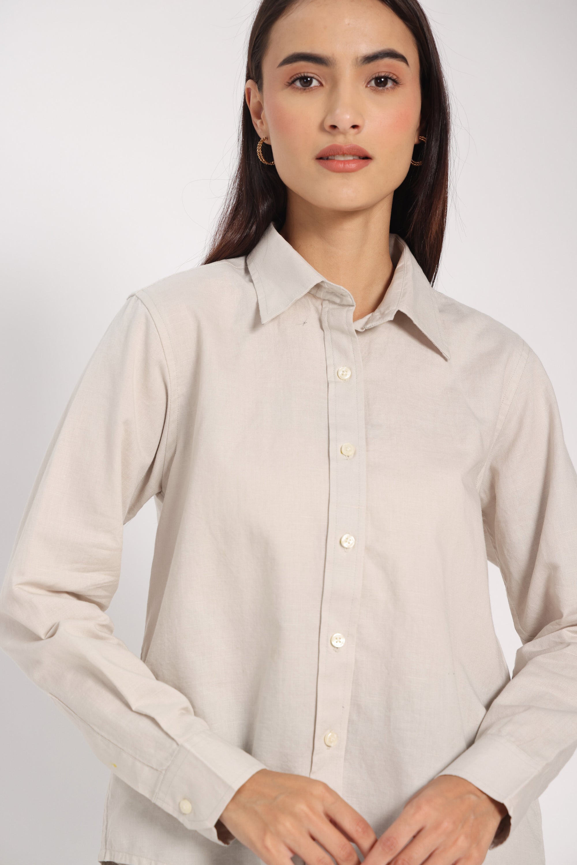 Strong &amp; Kind Brown Linen Shirt