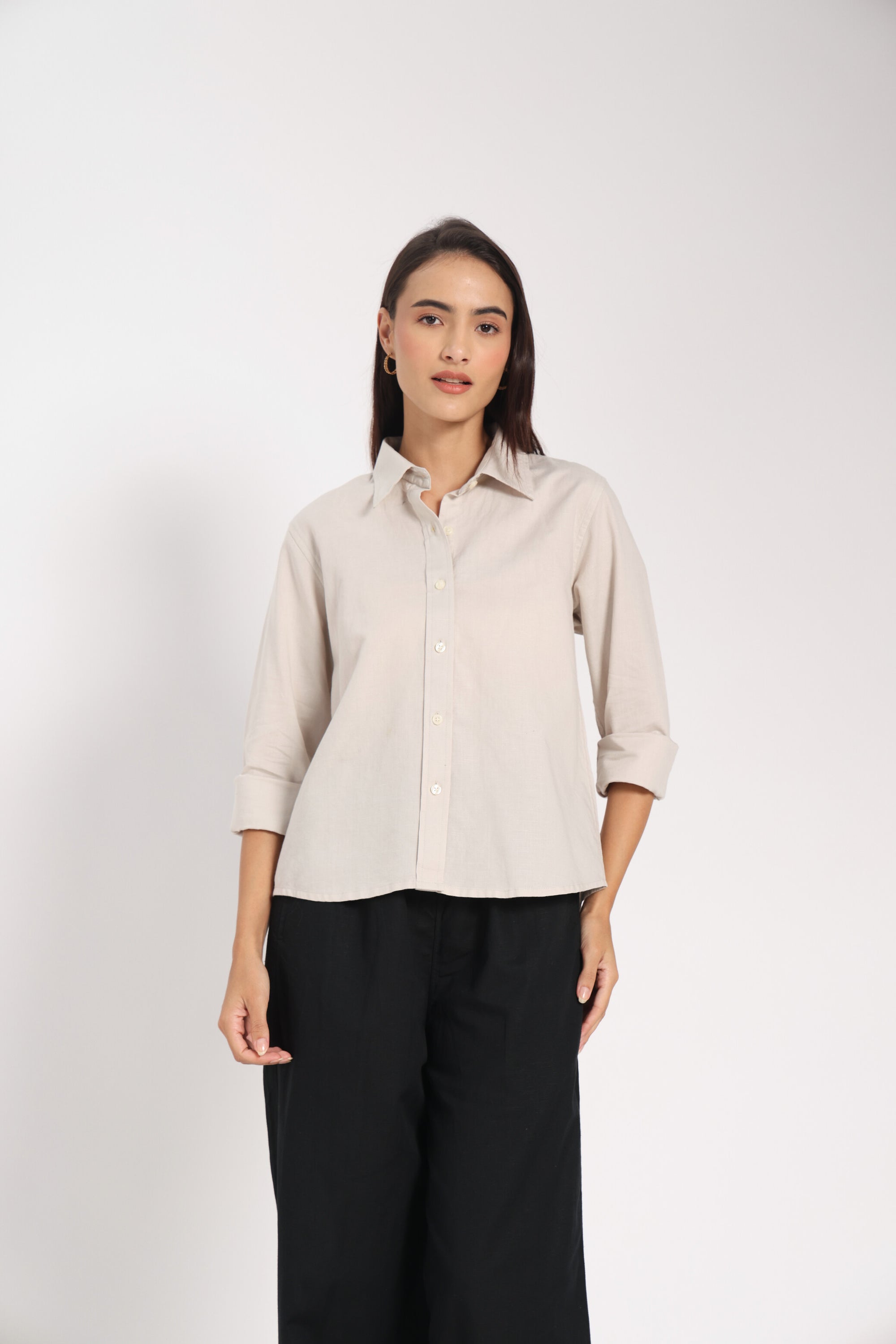 Strong &amp; Kind Brown Linen Shirt