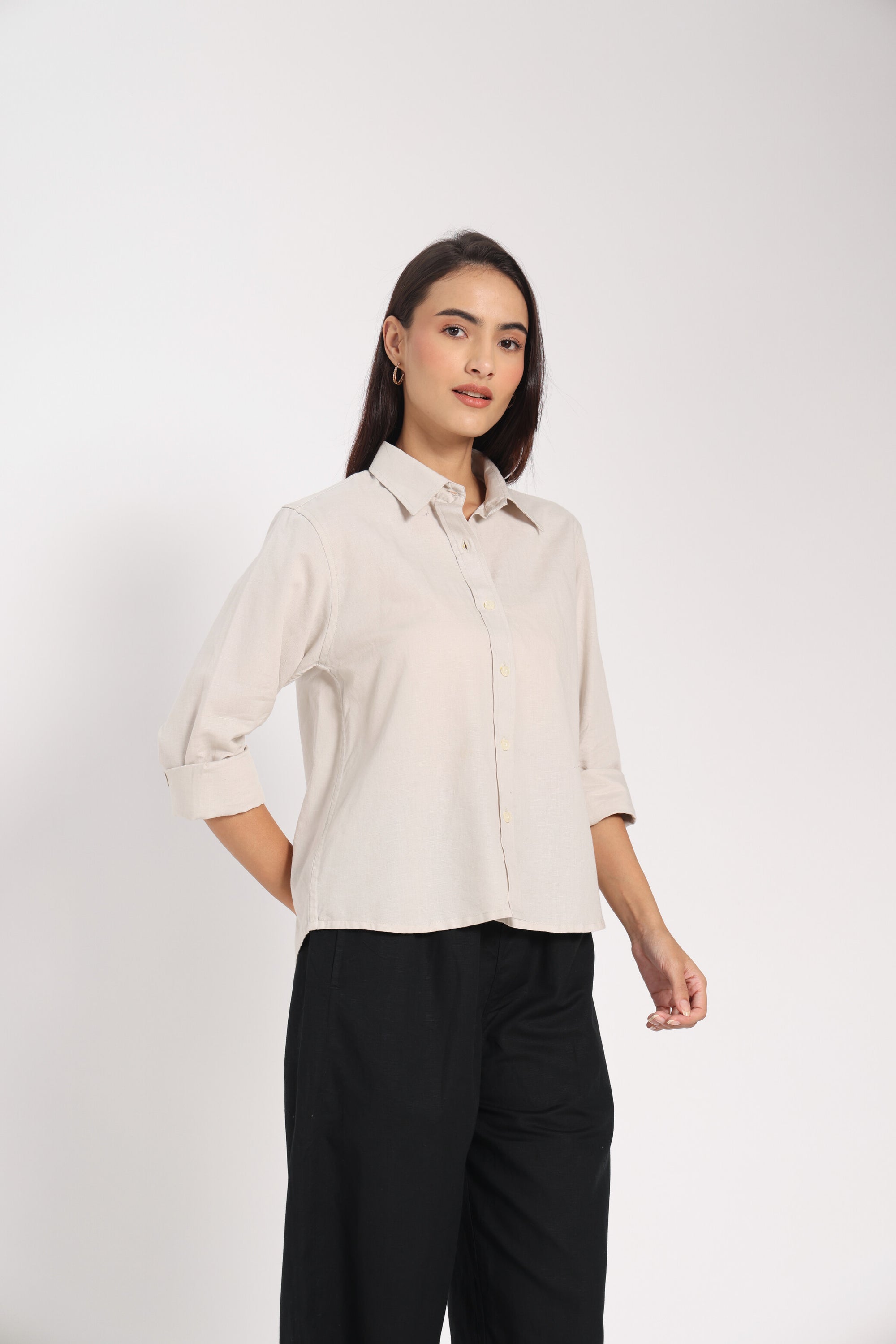 Strong &amp; Kind Brown Linen Shirt