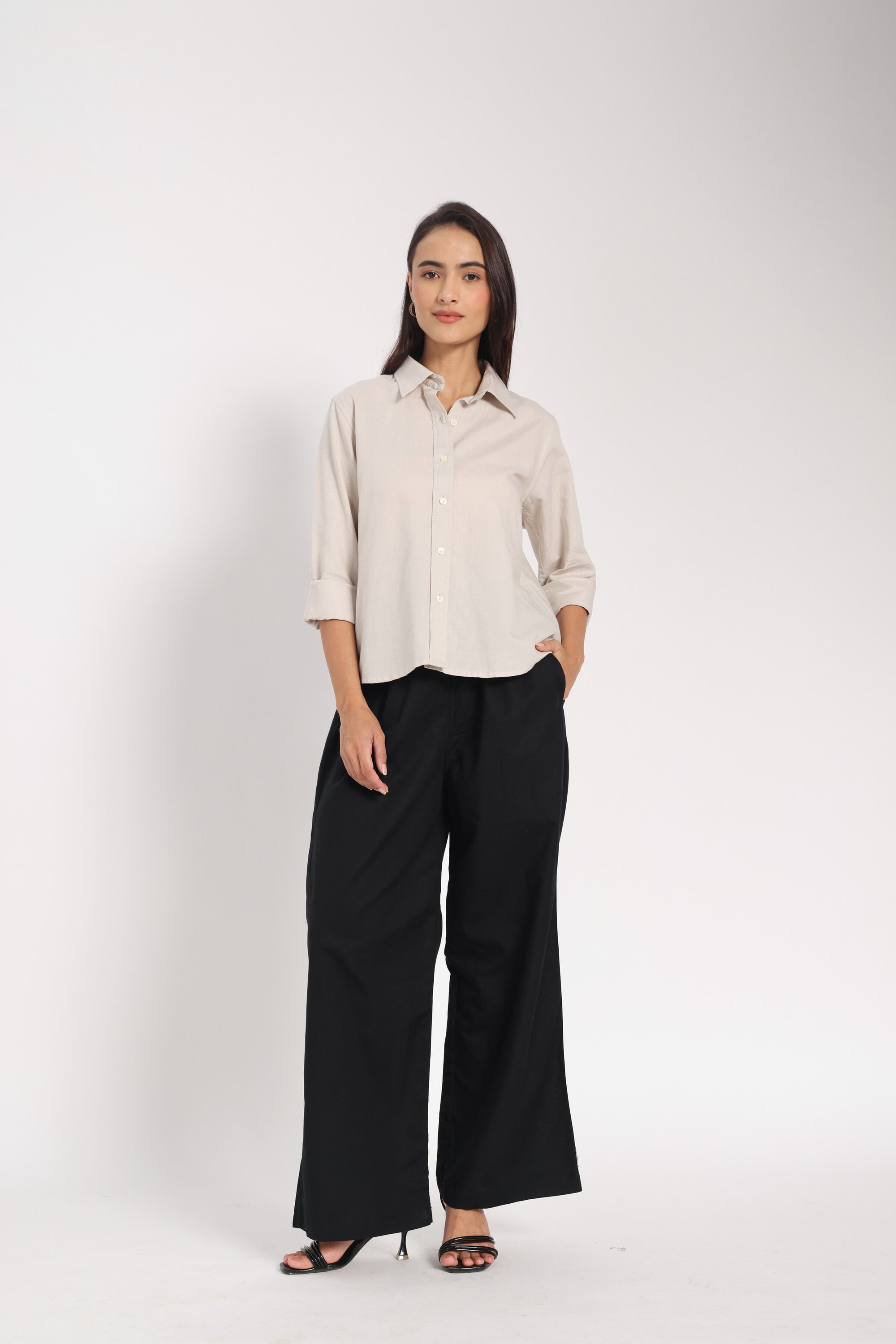 Strong &amp; Kind Brown Linen Shirt