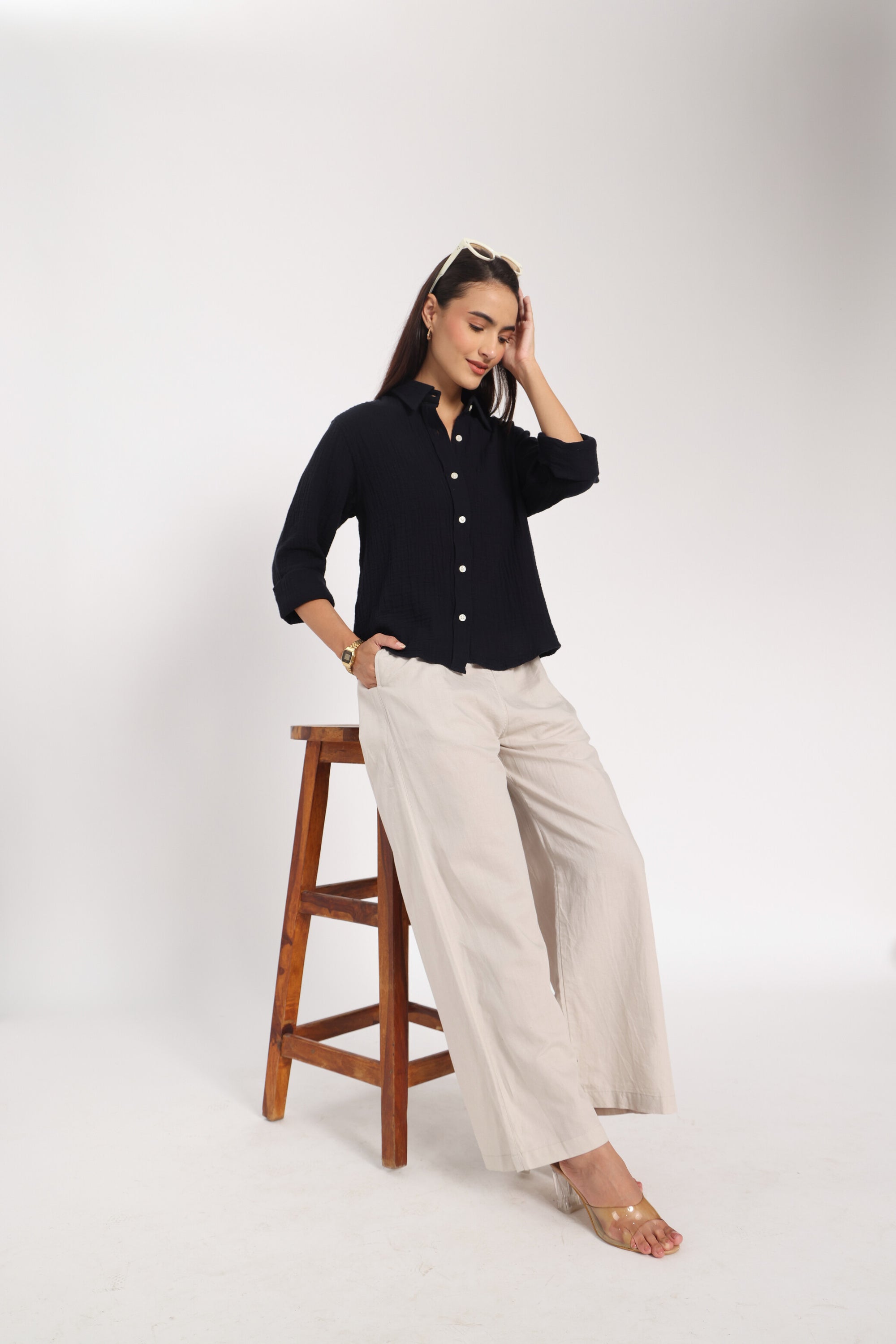 Dimensional Defiance Air Pocket Linen Shirt