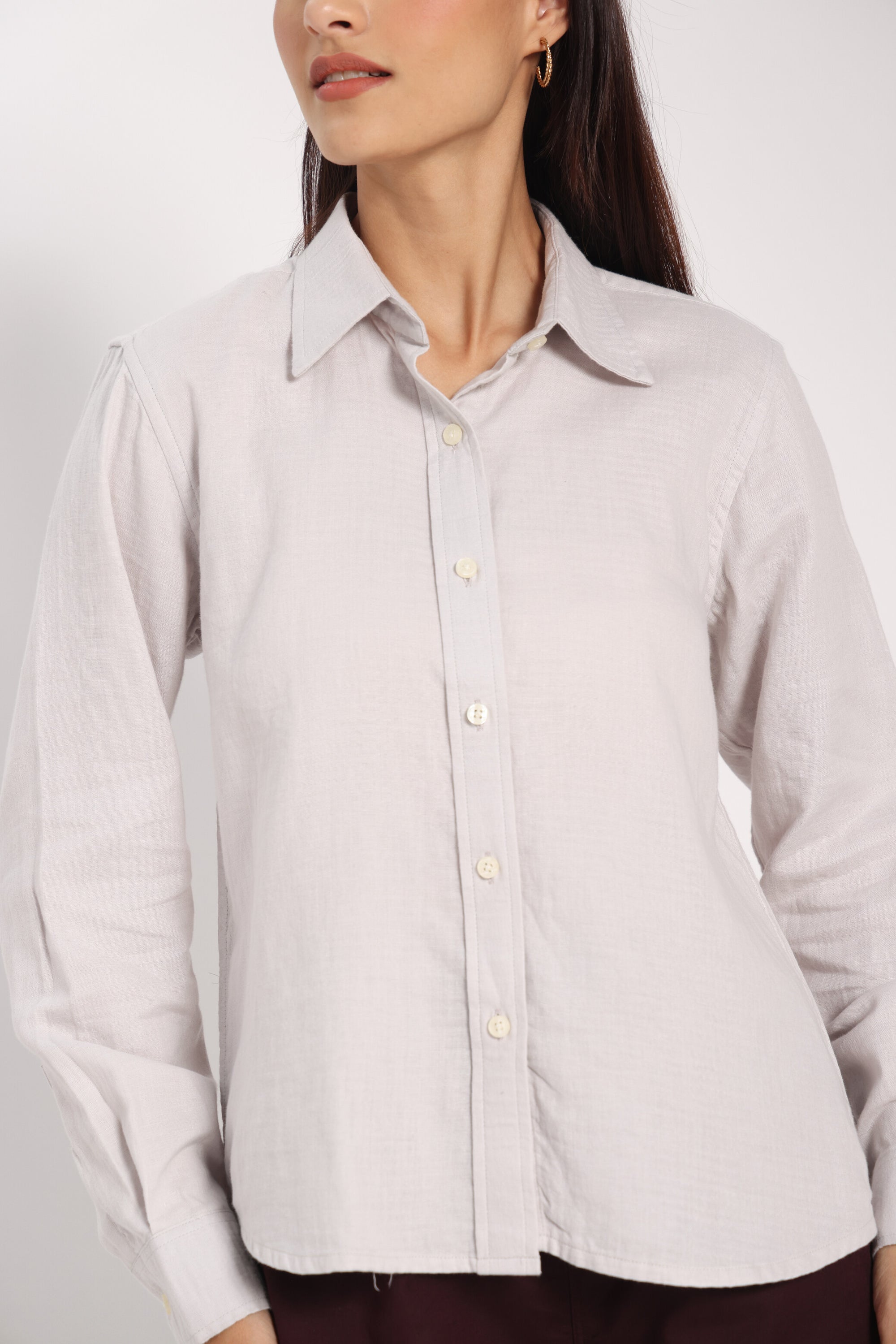 The Loophole Grey Linen Shirt