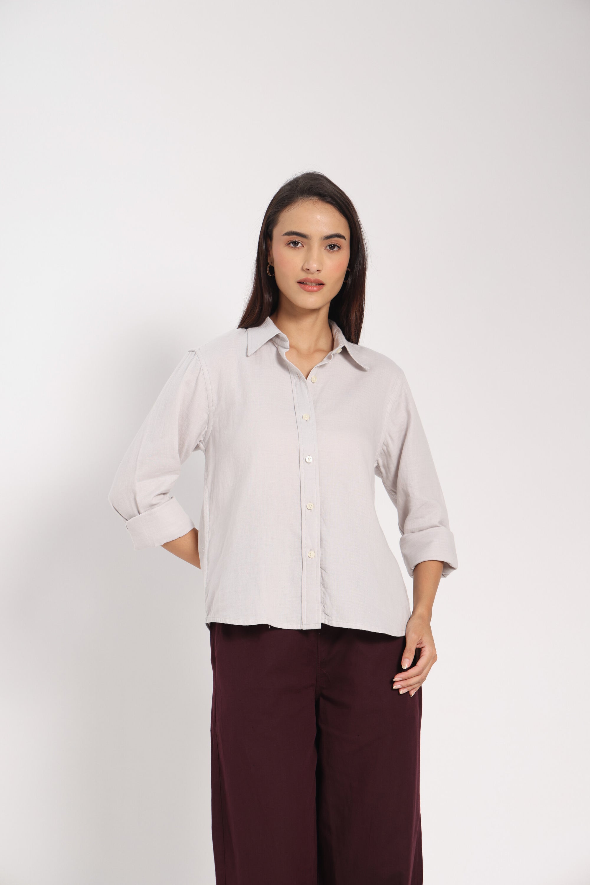 The Loophole Grey Linen Shirt