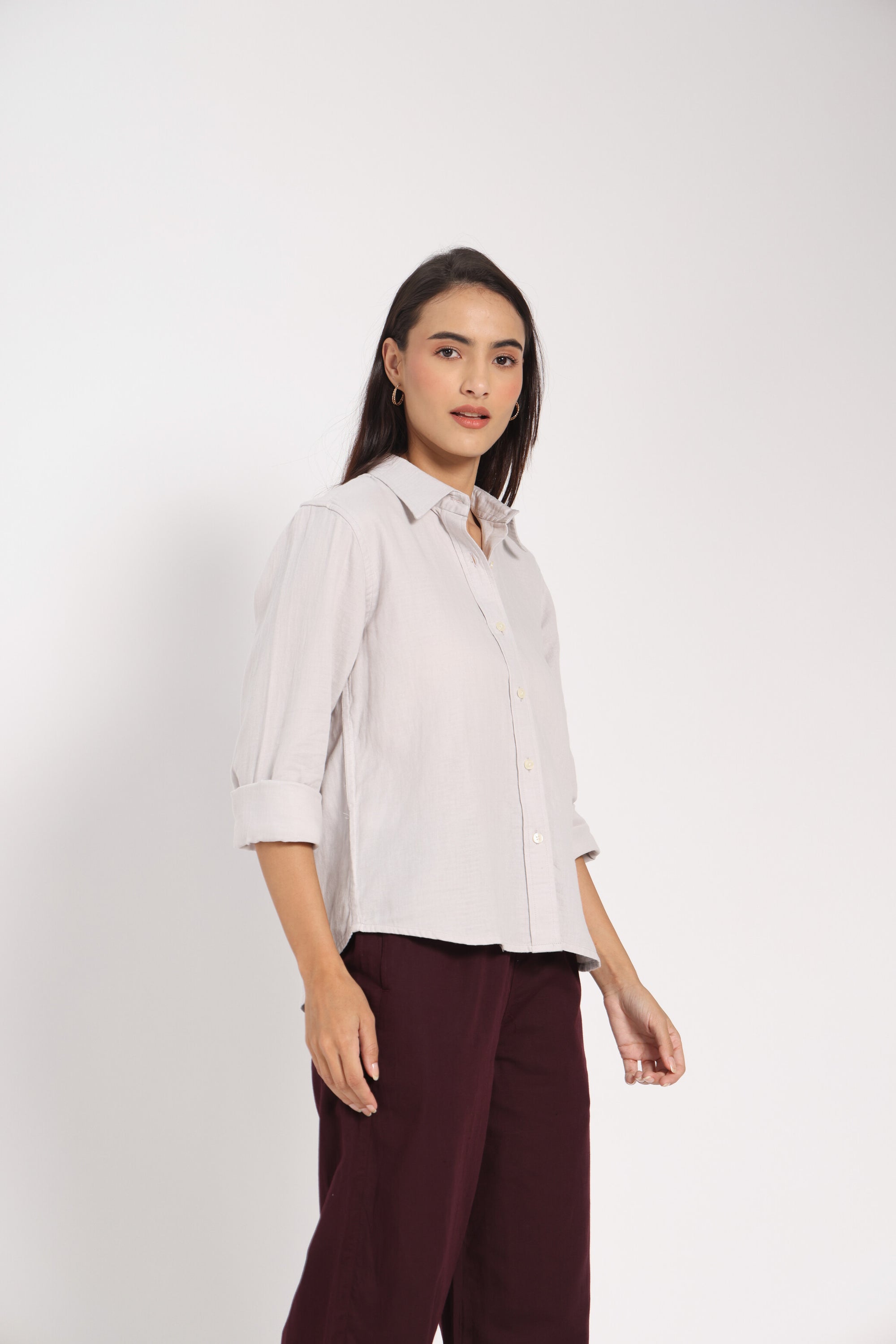 The Loophole Grey Linen Shirt